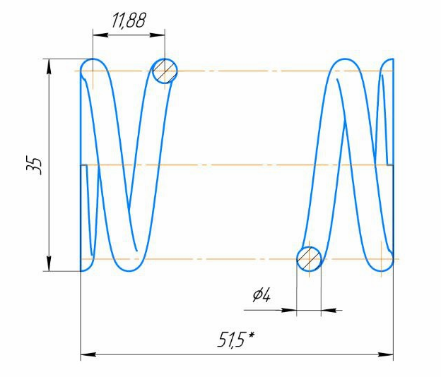 Пружины по вашим чертежам в Новосибирск